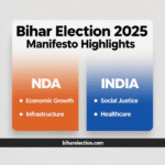 बिहार विधान सभा चुनाव 2025: NDA और INDIA गठबंधन ने जारी किए घोषणापत्र